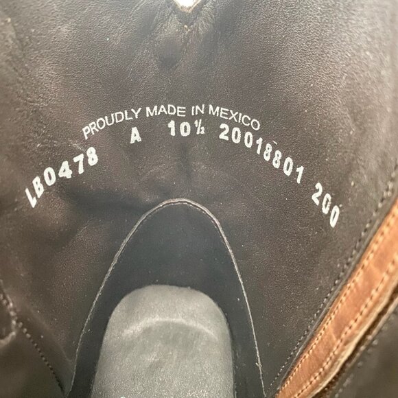 Lane WALK THE LINE Womens Brown Cowboy Bootie 10.5 Cowgirl Short Ankle Boots - Picture 9 of 11